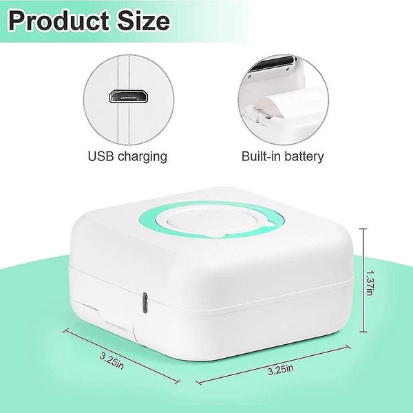 Wireless Printer - Bluetooth Thermal Printers With 6 Printing Paper Compatible F Carousel 2