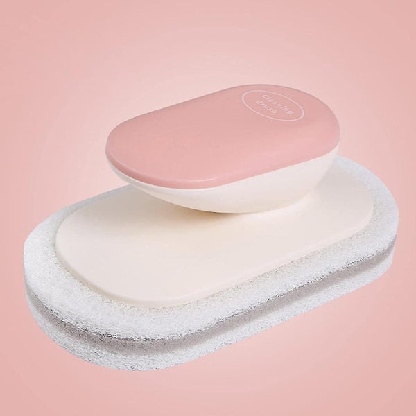 Sponge Cleaning Table Brush With Handle Multifunctional Kitchen Bathroom Cleanin Carousel 1