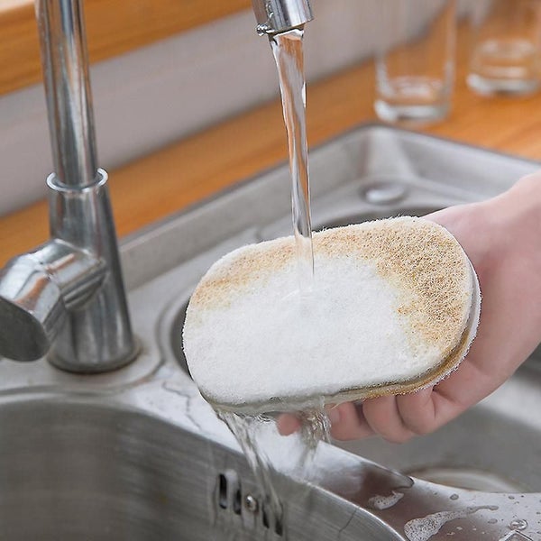 Sponge Cleaning Table Brush With Handle Multifunctional Kitchen Bathroom Cleanin Carousel 2