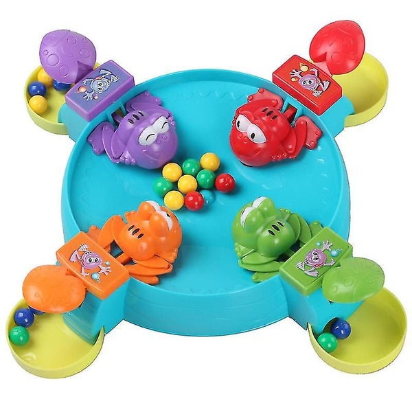 Frog Game Feeding Beans Educational Toy (4 Players) 1 Piece Color Carousel 1