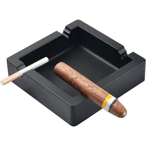 Cigar Ashtray Big Ashtray Cigarette Outdoor Big Black 4 Dual Use Rest Unbreakabl Carousel 3