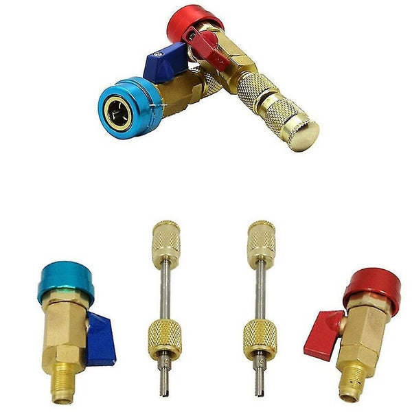 2pcs Car Air Conditioning Valve Core Remover Tool Kit For R134a Carousel 4