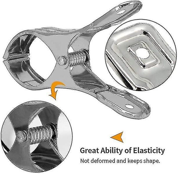 Stainless Steel Clothes Pegs,6pcs Large Clothes Pegs Wind Breaker Clip,durable T Carousel 3