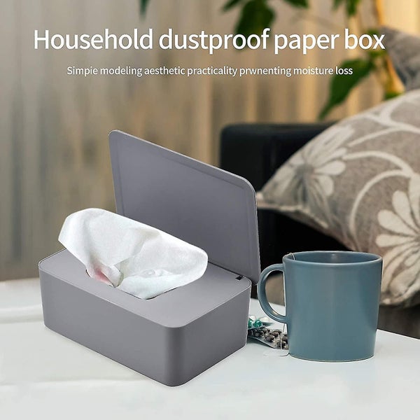 Wet And Wet Wipes Dispenser Tissue Box With Lid Tissue Box Napkin Holder Napkin Carousel 3
