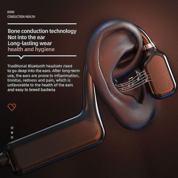 Bone Conduction Earphone 5.0 Wireless Bluetooth Headphone Stereo Earbuds Outdoor Carousel 3