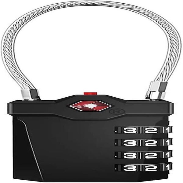 1 Pieces Of 4-digit Combination Digital Lock (black) Carousel 1