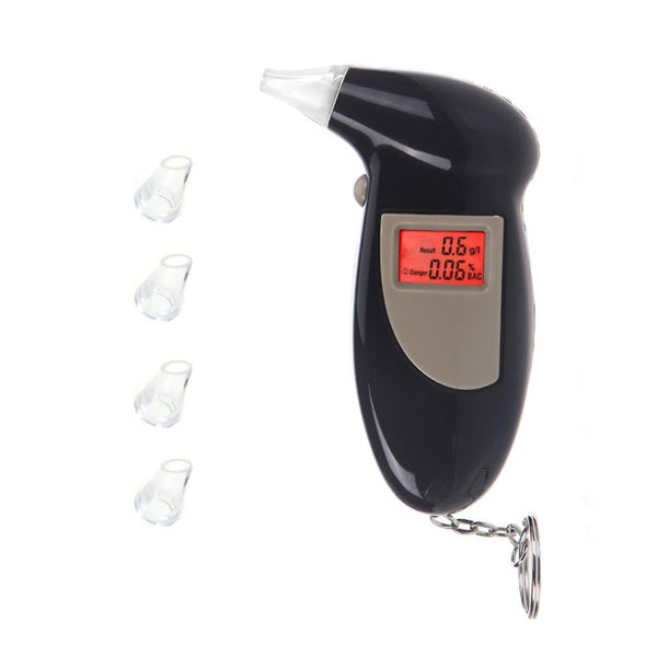Digital Lcd Backlit Display Breath Alcohol Tester Breathalyzer Audible Alert Carousel 2