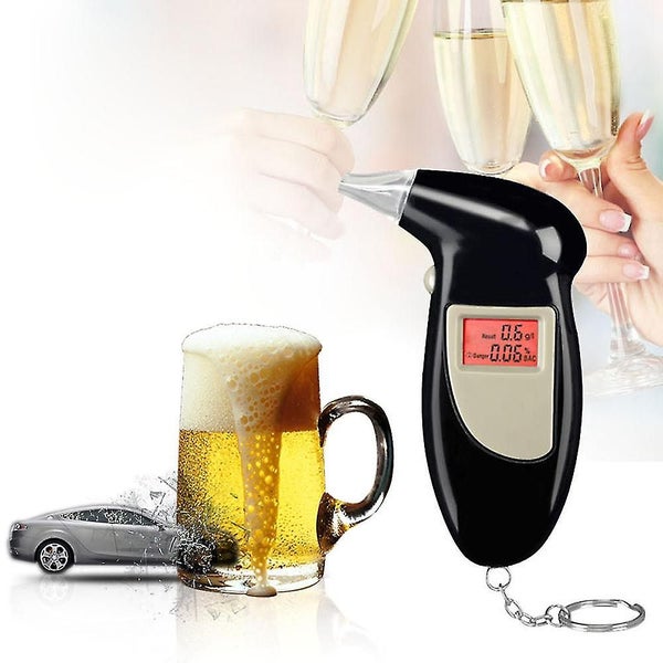 Digital Lcd Backlit Display Breath Alcohol Tester Breathalyzer Audible Alert Carousel 4