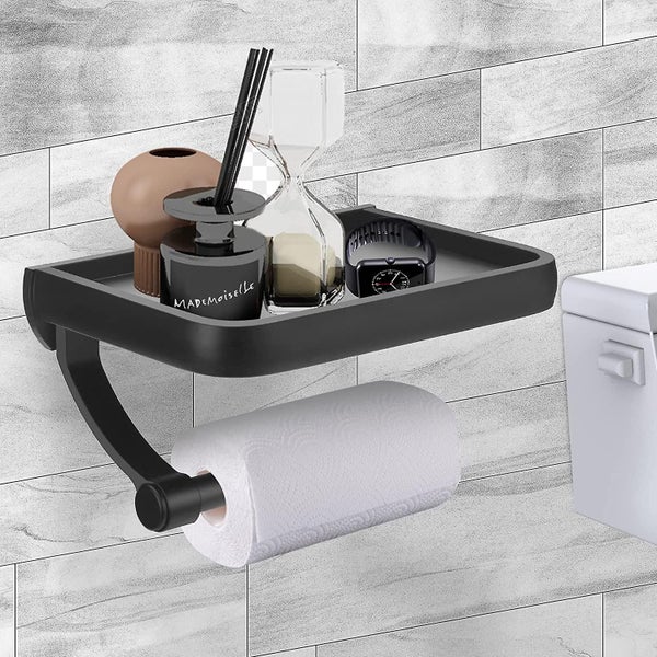 Toilet Paper Holder Wall Mounted, Aluminum Toilet Paper Holder, Two-way Mount, S Carousel 2