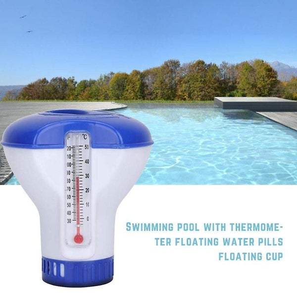 Pool Chemical Dispenser With Floating Thermometer Carousel 2
