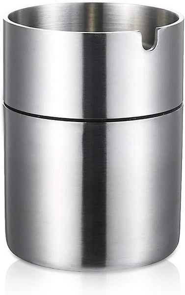 Stainless Steel Ashtray Cigarette Ashtray Outdoor Windproof Ashtray Carousel 1