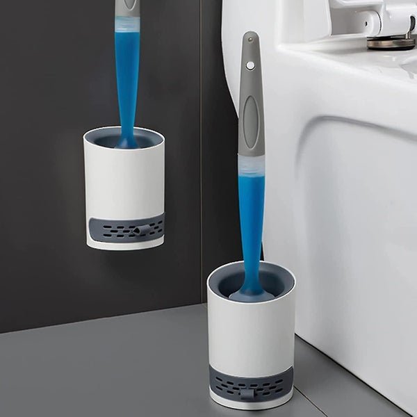 Toilet Brush Household Soft Bristles Clean Without Dead Angles, Long-handled Bru Carousel 2