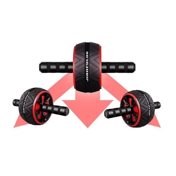 Roller Fitness Kit Home Sturdy Abs Roller Gym Abdominal Stimulator(black And Red Carousel 3