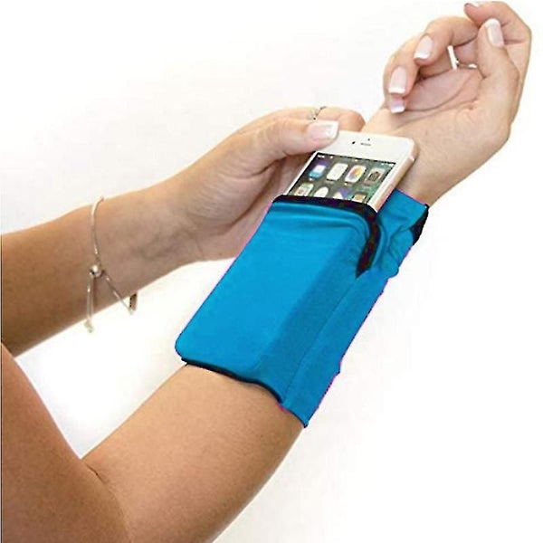 Outdoor Travel Fit Wrist Wallet With Zippered Pocket For Cash, Cards, Anti-theft Carousel 2