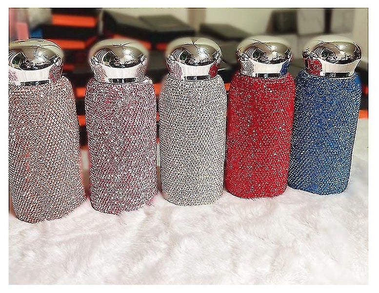 Stainless Steel Water Bottle - Reusable Bling Crystal Water Bottles, Keeps Hot A Carousel 2