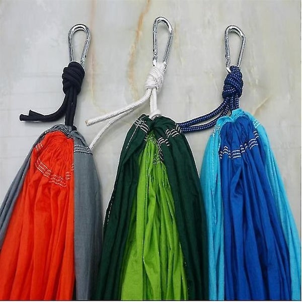 Soft Cotton Camping Hammock For Outdoor Travel (solid Grey 270 * 140cm * 1pcs) Carousel 3