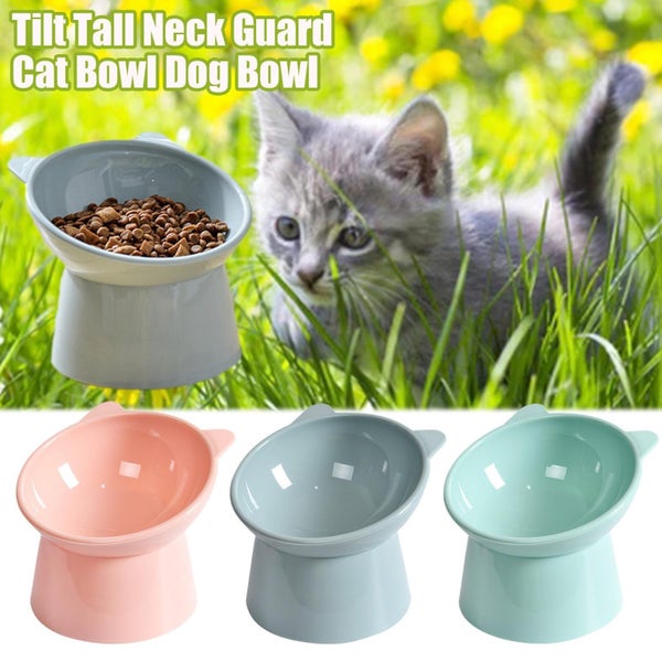 Cat Bowl With Raised Posture, Neck Protection, Anti-Ankle, Support Cats Dogs Carousel 2