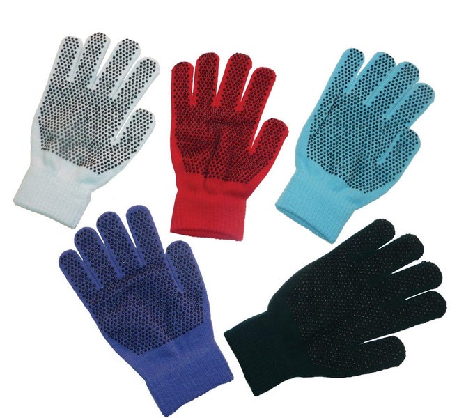 Magic Stretch Riding Gloves Pimple Palm 1 Size Adult Assorted Colours Carousel 1