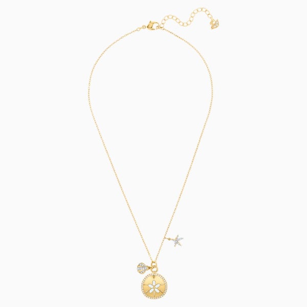 SWAROVSKI Ocean Sand Coin Necklace - White #5462580 Carousel 2