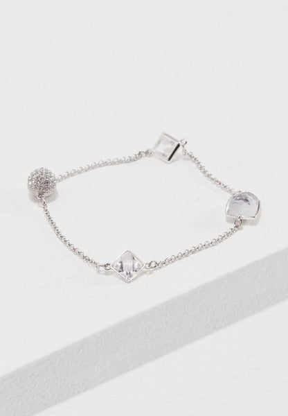 SWAROVSKI Remix Cabochon Strand Bracelet - White #5365757 Carousel 2