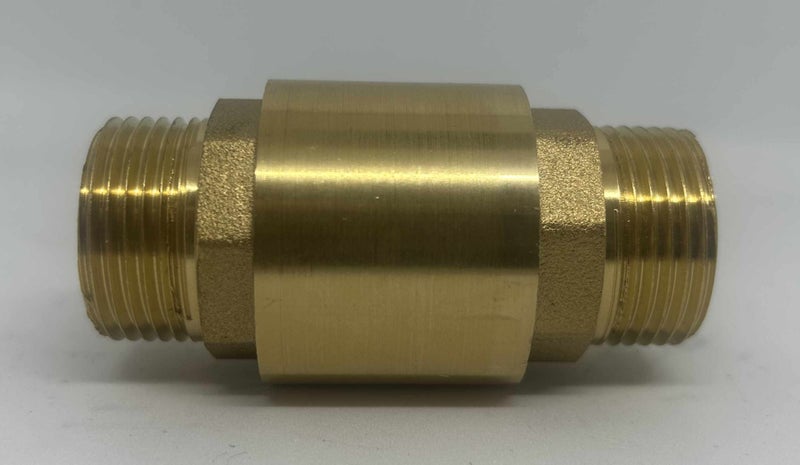 3/4"(20mm) Male to Male Brass Spring Check Valve Carousel 1