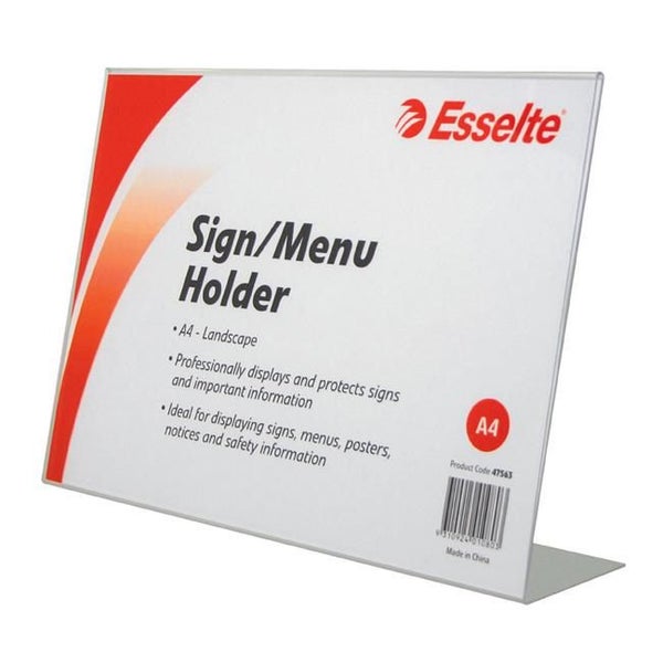 Esselte sign/menu holder slanted l/s a4 Carousel 1