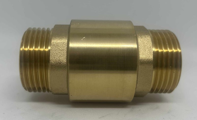 1"(25mm) Male to Male Brass Spring Check Valve Carousel 1