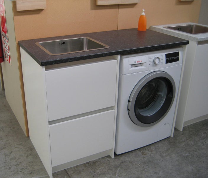 Tub unit with Drawers & 1200 Benchtop for Front Loader Carousel 2