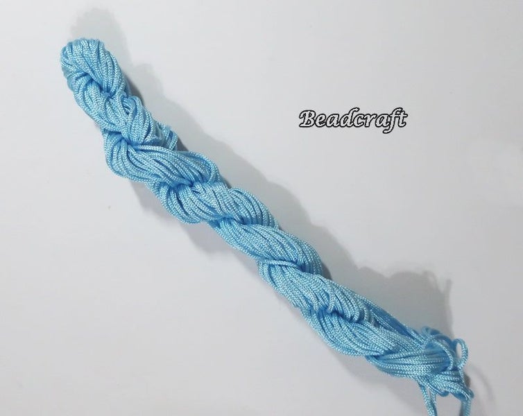 *$1.50 SALE* A 12 mtr. HANK of LIGHT BLUE NYLON CORD 2mm Carousel 1