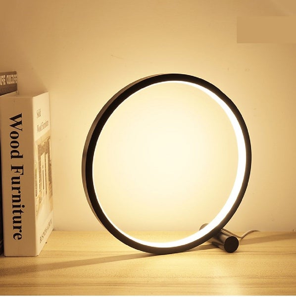 Modern Circle Table Lamp Reading Lamp LED Light *Over Stocked* Carousel 1