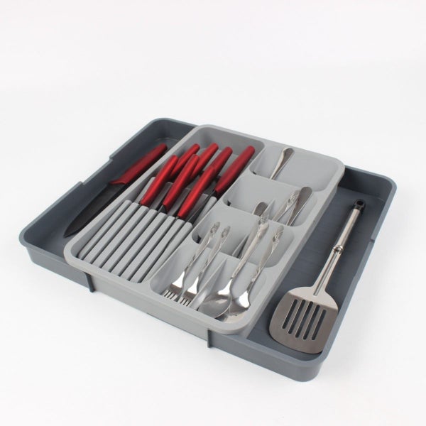 Kitchen tableware storage tray spoon fork rack tableware drawer organizer Carousel 2