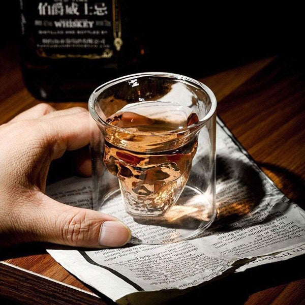 Brand New 4Pcs Whiskey Decanter Set Skull Shot Wine Glasses *Sale NOW*62964510262531114