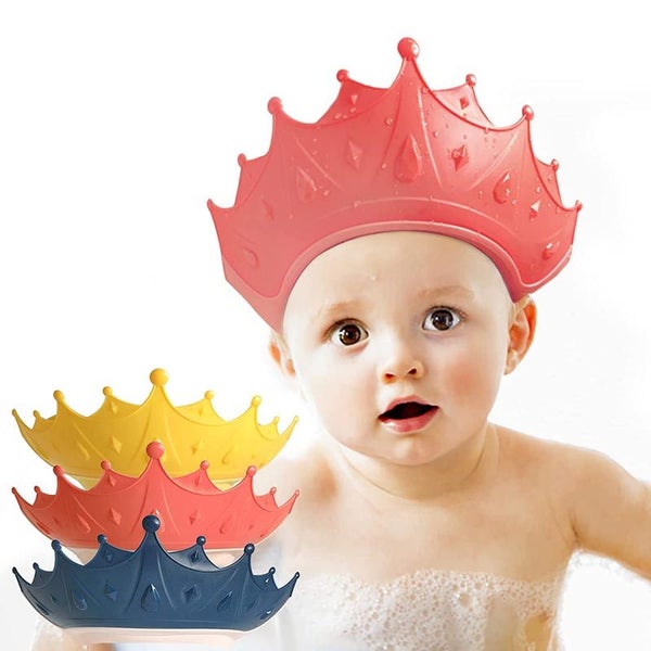 Baby Shower Cap Kids Adjustable Hair Washing Shield Toddler Visor Hat Protection Carousel 1