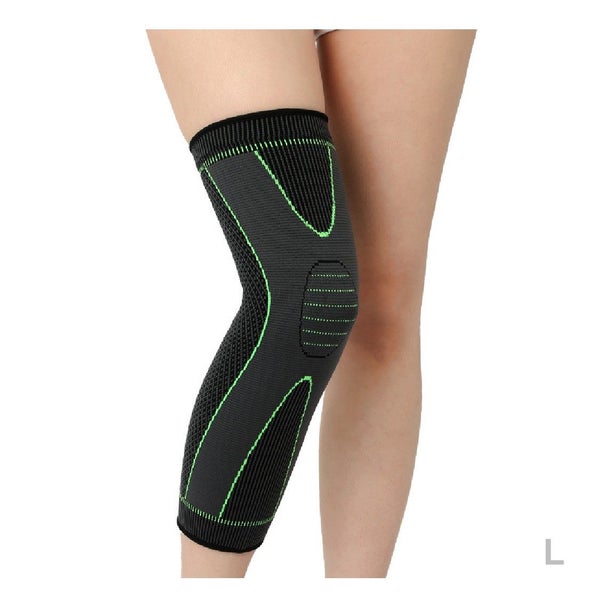 Brand New Knee Brace Knee Pad Compression Long Leg Sleeves -L *Clearance* Carousel 1