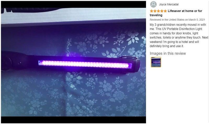 NEW new Rechargeable Portable UV Torch Light Lamp Sanitizer *Sale NOW* Carousel 1