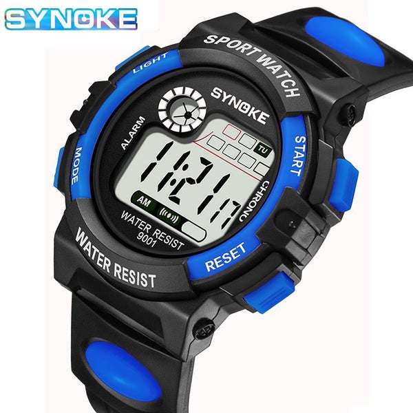 SYNOKE Kids Digital Sports Watch - Blue - LIMITED DEAL 50% OFF Carousel 1