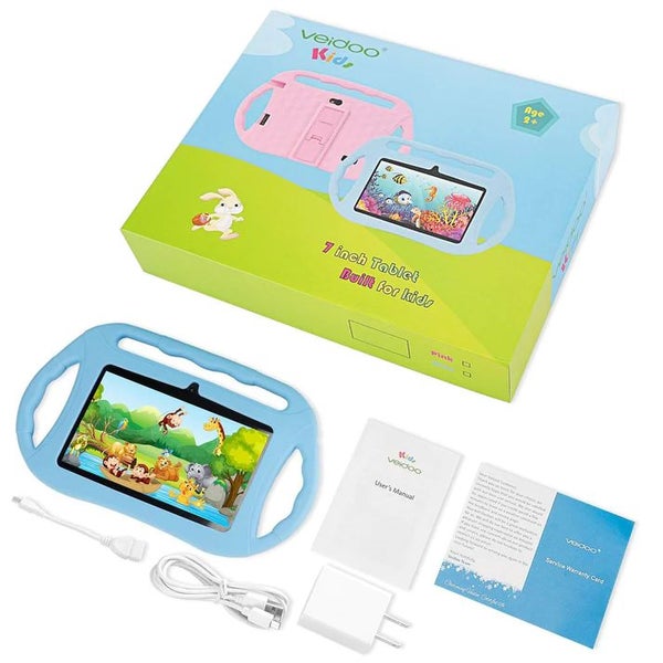 Veidoo 7” Android Tablet with protective case - Blue Carousel 5