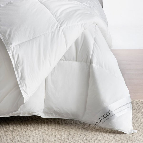 Bianca Relax Right Microfibre All Seasons Quilt 200GSM 350GSM WHT Super King Bed Carousel 3