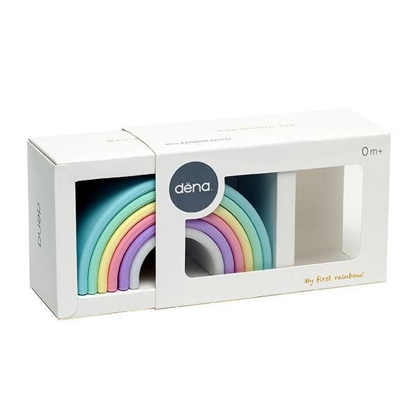 Dena Toys Pastel Rainbow 6pc Carousel 2