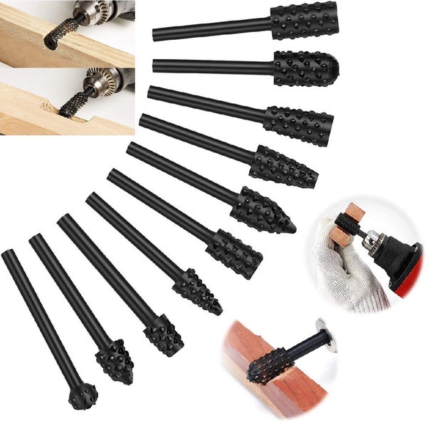NEW new Wood Carving File Rasp Drill Bits Woodworking Chisel*Hot SALE Carousel 1