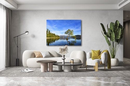 Rokit Wall Art. Wanaka Summertime. Lake and tree Carousel 1