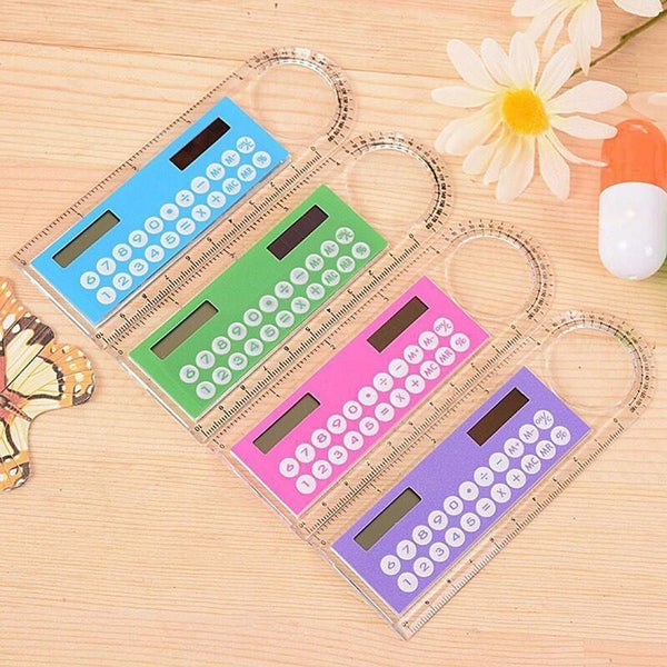 Mini Portable Multifunction Colorful Student Ruler Calculators Carousel 2