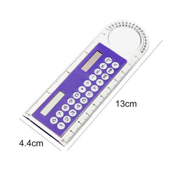 Mini Portable Multifunction Colorful Student Ruler Calculators Carousel 7