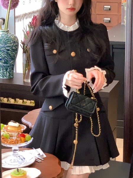 Autumn French Vintage Mini Dress Women Korean Fashion Elegant Party Carousel 2