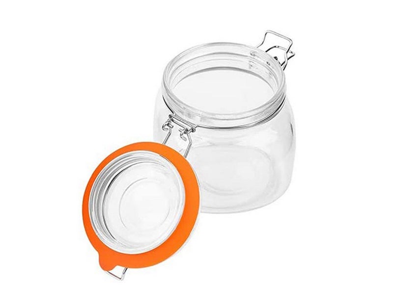 10Pcs Replacement Silicone Gasket Leak Proof Seal Ring for Mason Jar Lids Orange Carousel 6
