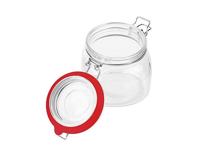 10Pcs Replacement Silicone Gasket Leak Proof Seal Ring for Mason Jar Lids Red Carousel 6