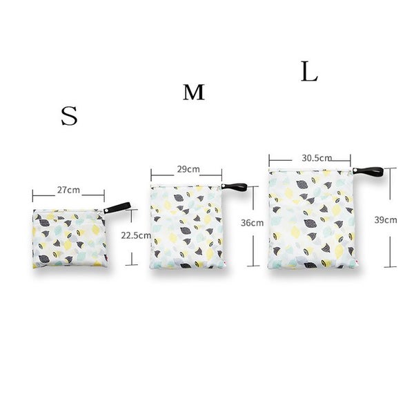 3Pcs Waterproof Baby Cloth Diaper Nappy Bag Dry And Wet Separation Wetbag Carousel 2