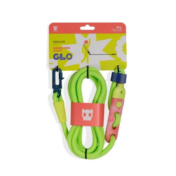 ZEE DOG HANDS FREE LEASH - GLO - glow in the dark! Carousel 1