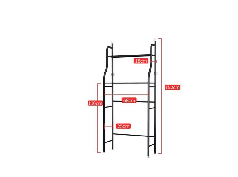 PTN WHITE 2 Tier Washing Machine Dryer Rack Laundry Toilet Storage Shelf Carousel 2