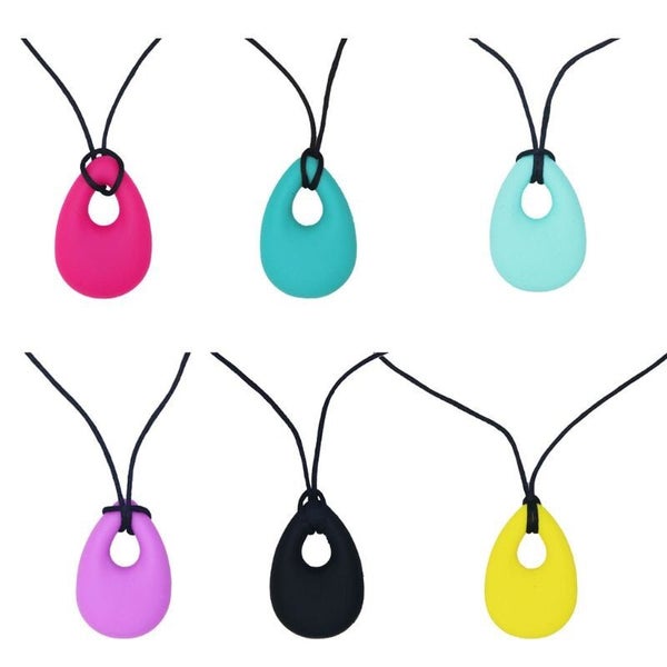 Silicone Baby Teether Newborn Chewing Teething Sensory Necklace Toys for Autism Carousel 1